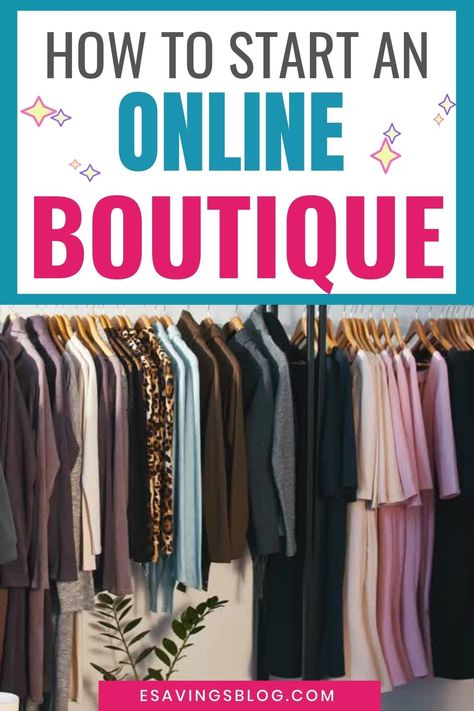 Tips to start an online boutique! Learn how you can start your own money making online boutique. #boutique #onlineboutique #clothingboutique #moneymakingideas #moneymakingtips #sidehustles #makemoney How To Start A Clothing Boutique, Small Boutique Ideas, Start An Online Boutique, Online Boutique Business, Starting An Online Boutique, Positive Thoughts Quotes, Boutique Website, Career In Fashion Designing, Career In Fashion