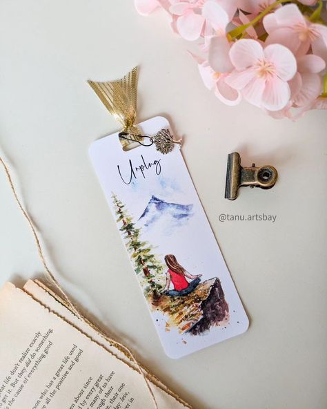 𝗣𝗿𝗮𝘁𝗮’𝘀 𝗣𝗿𝗲𝗺𝗶𝘂𝗺 𝗕𝗼𝗼𝗸𝗺𝗮𝗿𝗸𝘀 𝗖𝗼𝗹𝗹𝗲𝗰𝘁𝗶𝗼𝗻! ✨ Swipe to see the closeup of bookmarks ➡️ These bookmarks are crafted to elevate your reading experience.🥰 ✨ 𝗪𝗵𝗮𝘁 𝗠𝗮𝗸𝗲𝘀 𝗢𝘂𝗿 𝗕𝗼𝗼𝗸𝗺𝗮𝗿𝗸𝘀 𝗦𝗽𝗲𝗰𝗶𝗮𝗹 ? ✨ - Originally painted with 𝘄𝗮𝘁𝗲𝗿𝗰𝗼𝗹𝗼𝗿𝘀 ensuring a unique and artistic touch. - Digitally printed on 𝗵𝗶𝗴𝗵-𝗾𝘂𝗮𝗹𝗶𝘁𝘆 𝗽𝗿𝗲𝗺𝗶𝘂𝗺 𝘁𝗲𝘅𝘁𝘂𝗿𝗲𝗱/𝗴𝗹𝗼𝘀𝘀𝘆 𝗽𝗮𝗽𝗲𝗿 for a vibrant and luxurious finish. - Each bookmark features 𝗶𝗻𝘀𝗽𝗶𝗿𝗶𝗻𝗴 𝗾𝘂𝗼𝘁𝗲𝘀 𝗮𝗻𝗱 𝗱𝗲𝘀𝗶𝗴𝗻𝘀 to uplift your spirits every time you open your book. - Adorned with 𝗰𝗵𝗮𝗿𝗺𝘀 ... Bookmark Photography, Doodle Quotes, Creative Bookmarks, Paper Background Design, Bookmark Craft, Watercolor Bookmarks, Watercolor Card, Book Marks, Nature Painting