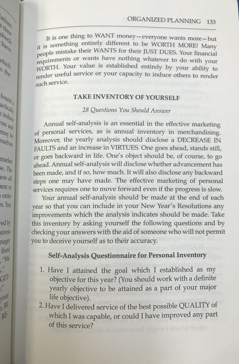 Personal Inventory, Think And Grow Rich, Organization Planning, Napoleon Hill, Done With You, Book Worth Reading, Worth Reading, How To Plan, Lifestyle