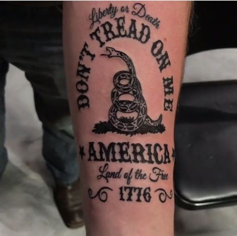 We The People Tattoo Woman, Patriotic Sleeve Tattoo For Women, Upchurch Tattoos, American Tattoo Patriotic Women, 1776 Tattoos For Men, Come And Take It Tattoo, Patriotic Sleeve Tattoos For Guys, Dont Tread On Me Tattoo, 1776 Tattoo