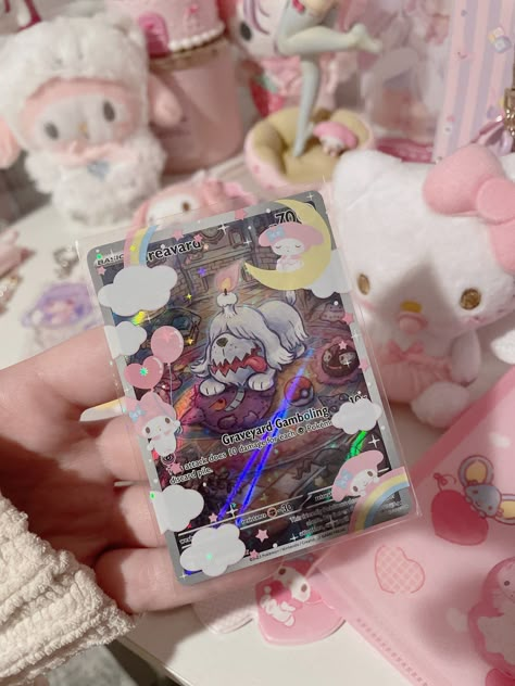 Cute Pokémon Cards, Y2k Pokemon, Pokemon Card Aesthetic, Greavard Pokemon, Aesthetic Pokemon Cards, Pokemon Aesthetic, Pink Pokemon, Pokemon Cards Aesthetic, Pink Pokemon Cards