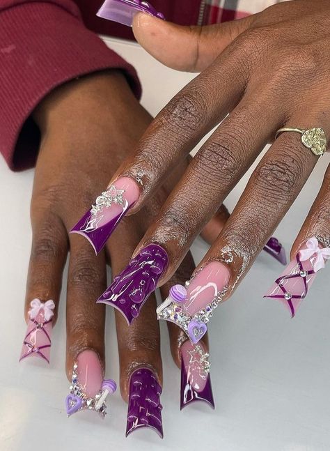 Nail Ideas Unique, Special Occasion Nails, Nails Hoco, Nails Duck, Occasion Nails, Nails Vacation, Nails Baddie, Nails Birthday, Hoco Nails