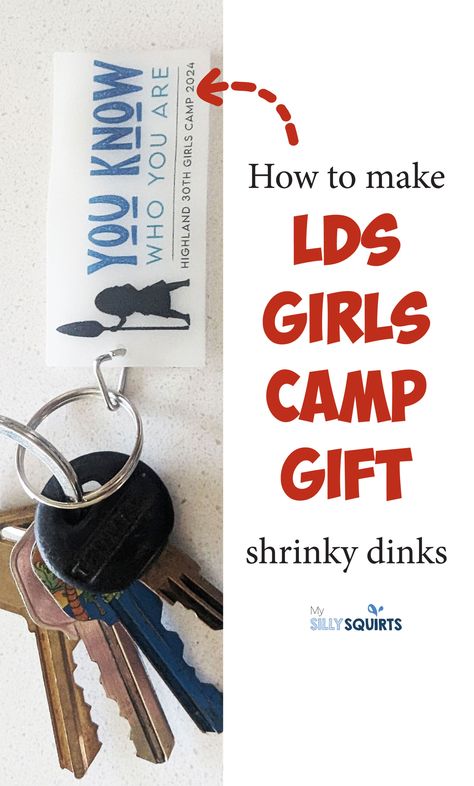 If you are trying to think of what to give your girls at LDS girls camp, look no further. These shrinky dink keychains with your girls camp logo is the perfect affordable gift that will keep the memory of your fun camp alive. Check it out! Girls Camp Gifts, Lds Girls Camp, Girls Camp Crafts, Fun Camp, Camp Logo, Camp Crafts, Shrinky Dink, Women Camping, Girls Camp