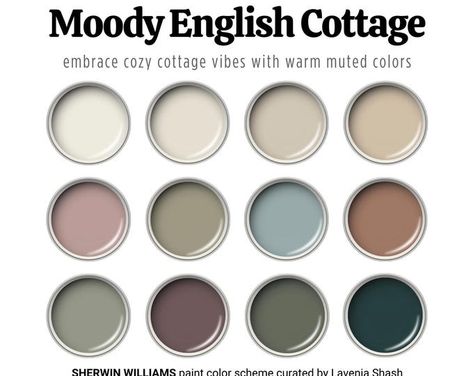 Benjamin Moore EDGECOMB GRAY, Baby Fawn Color Palettes, Benjamin Moore Warm Neutral Paint, Edgecomb Gray Coordinating Colors for Whole House - Etsy UK English Cottage Colors Palette, English Countryside Color Palette, Edgecomb Gray Coordinating Colors, House Interior French, Cottagecore Paint Colors, Gray Coordinating Colors, Cottagecore Color Palette, Cottage Color Palette, Benjamin Moore Edgecomb Gray