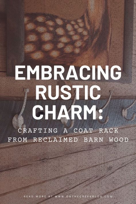 Transform Your Entryway with Rustic Elegance: Dive into our latest DIY adventure as we turn reclaimed barn wood into a stunning, functional coat rack. 🌿✨ Discover the journey from finding the perfect piece of wood to the final touches that make our home a cozy haven of rustic charm. Get inspired to bring a piece of history into your space with this heartwarming project. 💫🛠 #RusticCharm #DIYCoatRack #ReclaimedWoodProjects #HomeDecorInspiration Barn Wood Coat Rack, Diy Coat Rack, Wood Coat Rack, Rustic Coat Rack, Old Barn Wood, Preserving Memories, Reclaimed Wood Projects, Wood Accent, Reclaimed Barn Wood