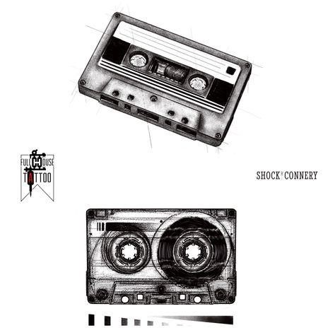 Mixtape Tattoo Design, Cassette Tattoo Design, Mixtape Tattoo, Cassette Tape Drawing, Marian Tattoo, Cassette Tape Tattoo, Cassette Tattoo, Wolf Tattoo Traditional, Cassette Art