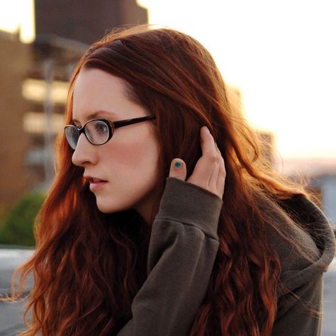 Ingrid Michaelson Music Photoshoot, Ingrid Michaelson, Modern Muse, Woman Crush, Great Hair, Girl Crush, Shades Of Red, Glasses Fashion, Redheads