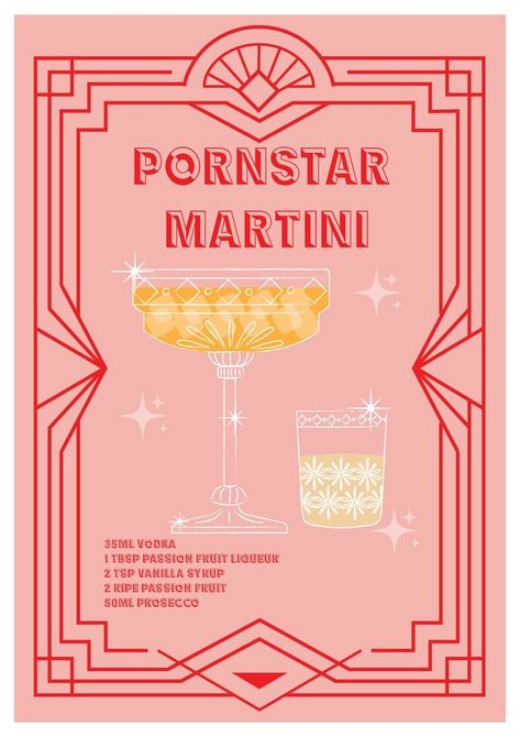 Bartender Drinks Recipes, Bartender Drinks, Cocktail Illustration, Martini Recipe, Cocktail Night, Cocktail Art, Martini Cocktail, Drinks Alcohol Recipes, Alcohol Recipes