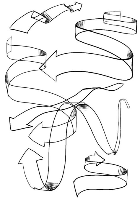 Drawabox.com | Part One: The Basics | Lesson 2: Contour Lines, Texture and Construction | Organic Arrows Draw Organic Forms, Drawing Effects, Draw A Box, Lines Texture, Contour Lines, Middle School Lessons, 3d Space, Flower Drawing Tutorials, Discord Chat