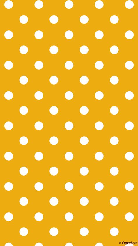 Cuptakes wallpaper Cuptakes Wallpapers, Polka Dots Wallpaper, Polka Dot Background, Dots Wallpaper, Printable Scrapbook Paper, Yellow Wallpaper, Boxing Day, Cute Patterns Wallpaper, Paper Beads