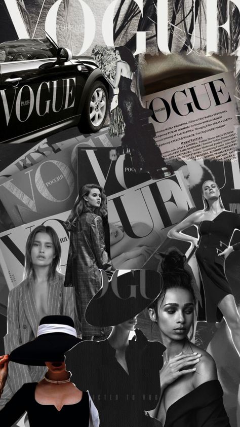 Vogue Scrapbook, Vogue Collage Wallpaper, Vintage Vouge Wallpapers, Vouge Magazines Background, Vouge Magazines Vintage, Vouge Collage Wallpaper Laptop, Old Vogue, Old Vogue Covers Vintage, Vogue Old Cover