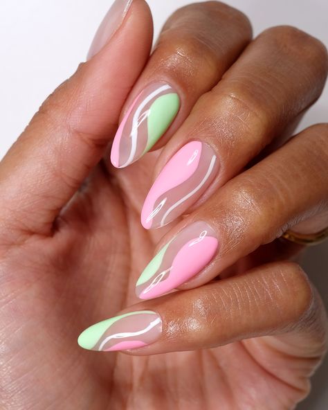 Nail Goals, Nails Sparkle, Nail Color Trends, Green Nail Designs, Nails Trends, Nails Green, Bright Nails, Pink Nail Designs, Top Nail