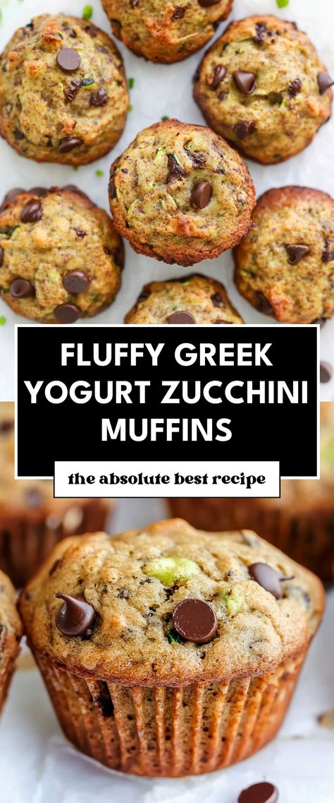 Image for Fluffy Greek Yogurt Zucchini Muffins Filling Muffins Healthy, Healthy Muffins Zucchini, Muffin Recipes Greek Yogurt, Salty Muffins Healthy, Zucchini Pistachio Muffins, Healthy Toddler Muffins Hidden Veggies, Dessert With Vegetables, Greek Yogurt Zucchini Muffins, Yogurt Baked Goods