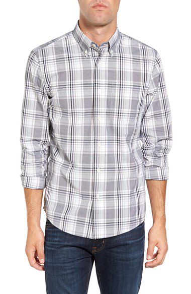 Jack Spade Jack Spade Palmer Trim Fit Plaid Sport Shirt available at #Nordstrom Jack Spade, Smart Casual Men, Trim Fit, Sport Shirt, Black And White Design, Men's Shirts, White Design, Print Shirt, Smart Casual