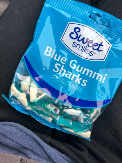 Gummy Sharks Aesthetic, Shark Gummies, Gummy Sharks, Gummy Shark, Elephant Basket, Hoco Proposals, Gum Health, Sleepover Birthday Parties, Cute Snacks