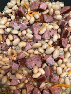 Northern Beans And Sausage, Great Northern Beans And Sausage, Canneli Bean Recipes, Sausage Chili Recipe, Canellini Beans, Beans Recipe Crockpot, Canning Beans, Heart Healthy Recipes Low Sodium, Sausage Crockpot