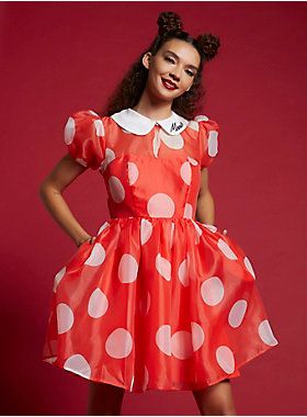 Back Zipper Dress, Coco Dress, Mouse Dress, Minnie Mouse Dress, Belle Dress, Denim Overall Dress, Zipper Dress, White Polka Dot Dress, Dress Halloween Costume