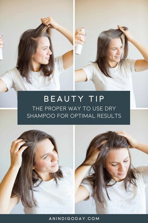 Are you looking for a way to instantly refresh your hair between washings? Dry shampoo is the perfect solution! With dry shampoo, you can skip a day—or two!—of washing your hair without anyone ever knowing. Keep reading to learn how to use dry shampoo for maximum effectiveness and lasting refreshment. Check out this step by step tutorial on how to use dry shampoo to revive your dirty hair. How To Apply Dry Shampoo, Dry Shampoo How To Use, How To Use Dry Shampoo, Overnight Hair Mask, Good Dry Shampoo, Best Dry Shampoo, Washing Your Hair, Using Dry Shampoo, Overnight Hairstyles