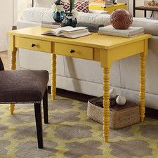 Aiden Writing Desk with Helix Legs Yellow Desk, Wood Writing, Wood Writing Desk, Big Desk, Solid Wood Desk, Small Lamp, Best Desk, L Shaped Desk, Wood Desk