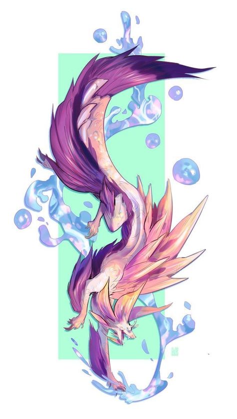 Mizutsune Tattoo, Mizutsune Art, Monster Hunter Mizutsune, Monster Hunter Tattoo, Monster Hunter Memes, Hunter Tattoo, Warframe Art, Monster Hunter Series, Monster Hunter Art