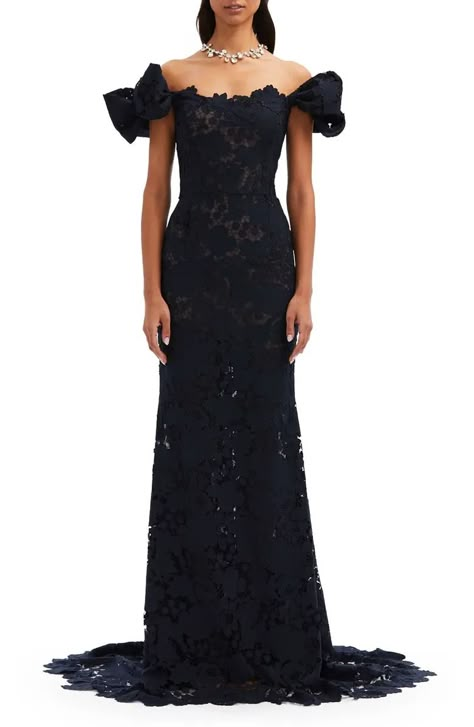 Women's Clothing | Nordstrom Off Shoulder Gown, Guipure Lace, Lace Gown, Lace Maxi Dress, Colourful Outfits, Event Dresses, Fashion Help, Nordstrom Dresses, Black Maxi Dress