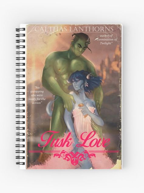 "Tusk Love" Spiral Notebook by AlexielApril | Redbubble Tusk Love, Love Journal, Beautiful Love Stories, Notebook Design, Critical Role, Beautiful Love, A Journal, Spiral Notebook, Top Artists