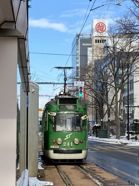 Sapporo Streetcar by CormacZissou The post Sapporo Streetcar appeared first on Alo Japan. Sapporo Aesthetic, Aesthetic Country, Sapporo Japan, Japan Trip, Light Rail, Japan Photo, Sapporo, Japan Travel, Animal Crossing