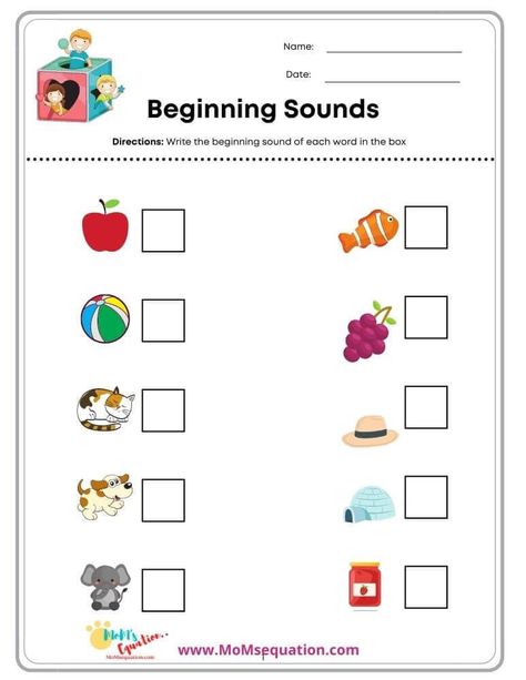 Kg1 Worksheets English, Beginning Sounds Worksheets Free, Sounds Worksheet, Kindergarten Phonics Activities, Learn Phonics, Phonics Assessments, Giraffe Images, Phonics Worksheets Free, Cvc Worksheets