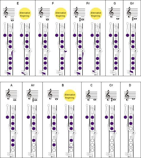 Clarinet Fingering Charts Clarinet Notes Chart, Clarinet For Beginners, Clarinet Songs For Beginners, Clarinet Tips, Clarinet Notes, Clarinet Songs, Clarinet Fingering Chart, Tenor Saxophone Sheet Music, Alto Saxophone Sheet Music