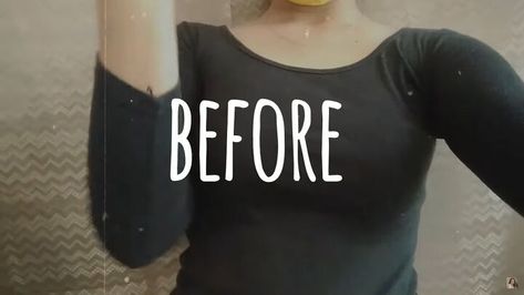 This is a guide to making a DIY square neck top. Learn how to make a square neck top out of an old long-sleeved t-shirt, with this easy step-by-step sewing tutorial. Diy Square Neck Top, Long Sleeve Shirt Diy, Cute Diy, Square Neck Top, Fit Ideas, Stretch Top, Cute Diys, T Shirt Diy, Upcycle Clothes