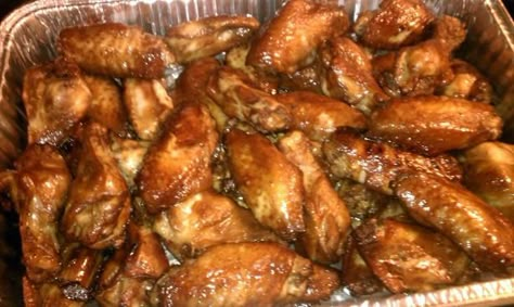 Teriyaki Chicken Wings! So good! I'm picky about my teriyaki sauce, but this was perfect! Hawaiian Wings, Teriyaki Chicken Wings Recipe, Teriyaki Wings, Teriyaki Chicken Wings, Baked Teriyaki Chicken, Chicken Wings Recipe, Chicken Recipies, Just A Pinch Recipes, Wings Recipe