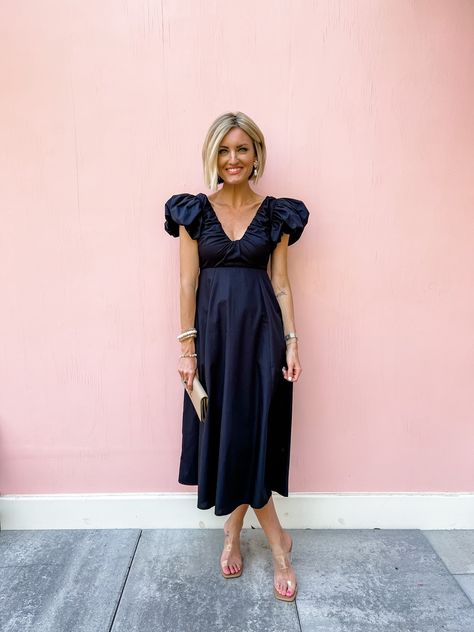 Summer Vacation Dresses, Loverly Grey, Plunge Midi Dress, Puff Sleeve Midi Dress, Purple Midi Dress, Spring Event, Wrap Midi Dress, Puffed Sleeves Dress, Vacation Dresses