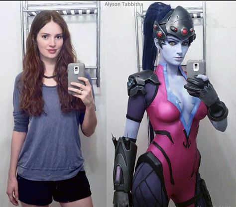 Widowmaker from Overwatch Talon Widowmaker, Alyson Tabbitha, Overwatch Cosplay, Make Up Tutorials, Work Pictures, Epic Cosplay, Funny Work, Amazing Cosplay, Chuck Norris