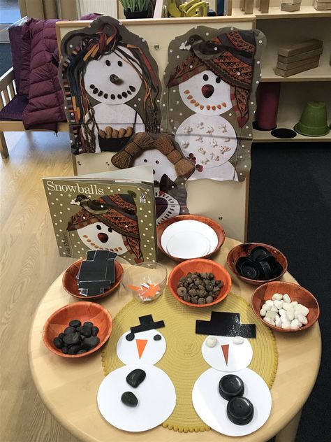 Nursery Provision, Winter Provocations, Provocation Table, Story Stretchers, Provocations Kindergarten, Winter Kindergarten Activities, Winter Stem Activities, Table Activities, Winter Crafts Preschool