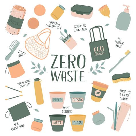 Products Illustration, Bring Your Own Cup, Zero Waste Swaps, Environmentally Friendly Living, Eco Life, Eco Green, Zero Waste Living, Sustainable Products, Eco Living