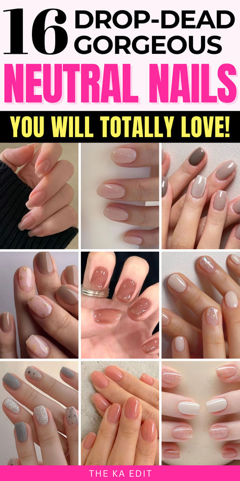 neutral nails, neutral nail designs. Neutral Dip Nails With Tips, Neutral Gel Overlay Nails, Neutral Short Round Nails, Neutral Dip Powder Nails Short, Chic Neutral Nails, Neutral Nails New Years, Neutral Nail Designs 2024, Neutral Nail Designs Almond, Short Neutral Nails Acrylic