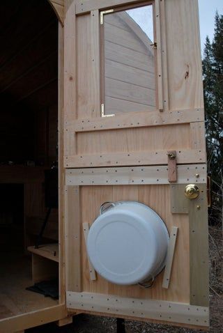 Enclosed Trailer Camper, Tiny House Camper, Tiny House Trailer, Light Colored Wood, Popup Camper, Shepherds Hut, Diy Camper, Utility Trailer, Tiny House Plans