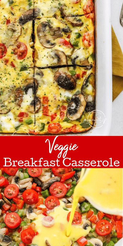 Veggie Breakfast Casserole, Vegetarian Breakfast Casserole, Casserole Healthy, Casserole Breakfast, Special Breakfast, Veggie Breakfast, Breakfast Meals, Breakfast Recipes Casserole, Vegetarian Breakfast