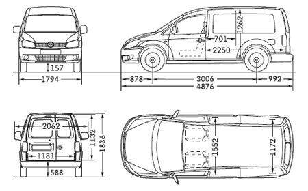 Vw Caddy Maxi Camper, Caddy Maxi Camper, Van Dimensions, Vw Caddy Maxi Life, Vw Caddy Maxi, Caddy Van, Caddy Maxi, Volkswagen Vans, Volkswagen Van