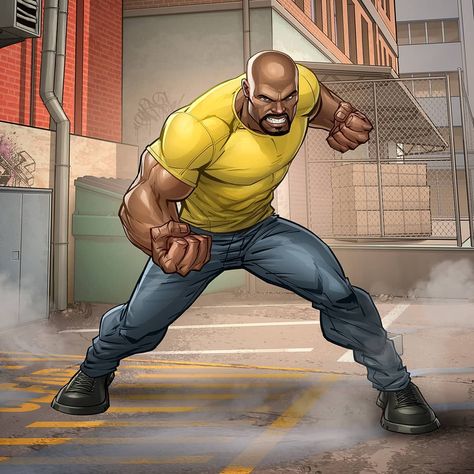 Patrick Brown on Instagram: “Here's a Luke Cage pose I did for Marvel a few years ago :) #lukecage #marvel” Patrick Brown Art, Luke Cage Comics, Patrick Brown, Luke Cage Marvel, Marvel Character Design, Marvel Cards, Hulk Comic, Marvel Animation, Street Fighter Art