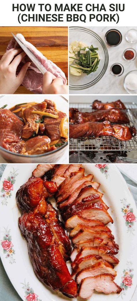 Cha Shu Pork Recipe, Cha Sui Pork, Red Pork Chinese, Cha Siu Pork Recipe, Easy Char Siu Pork, Char Sui Pork Recipes, Bbq Pork Chow Mein Recipe, Chasu Pork Recipe, Pork Char Siu Recipe