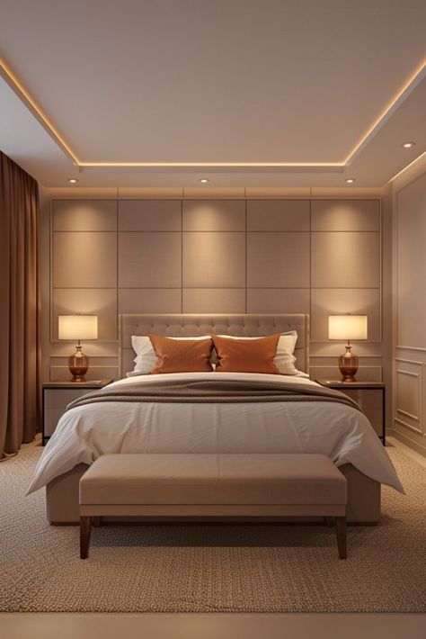 29 Modern Luxury Bedroom Ideas That Redefine Elegance and Comfort 19 House Design Luxury, Hotel Bedroom Design, Luxury Hotel Room, Modern Luxury Bedroom, House White, Sophisticated Decor, Serene Bedroom, Scandinavian Style Interior, Rustic Home Design