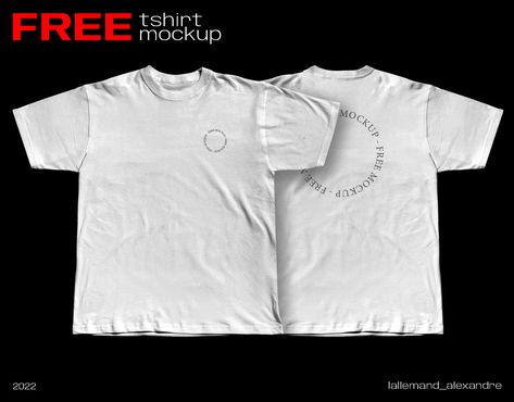 Tshirt Mockup Free, Branding Behance, Blank T Shirts, Graphic Tshirt Design, Free Tshirt, How To Make Logo, Shirt Print Design, Clothing Mockup, T Shirt Mockup