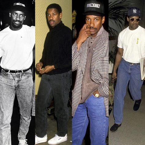 𝟡𝟘𝕤/𝟘𝟘𝕤.𝕙𝕚𝕤𝕥𝕠𝕣𝕪 🎉 on Instagram: “Happy birthday to Denzel Washington 🎂🎉🎁💙🎈 #denzelwashington #hbd #90s #90sera #90sfashion” 90s Black Male Fashion, Black 90s Fashion Men, Denzel Washington Style, Denzel Washington 90s, Young Denzel Washington, 90s Dad Fashion, 90s Men Outfits, 90s Black Men Fashion, 90s Fine