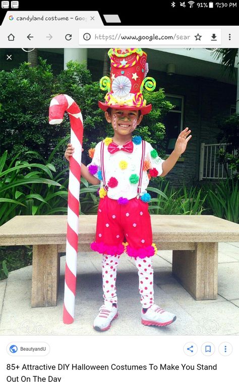 Candy Land Costumes, Candy Cane Kids, Hot Pink Candy, Halloween Costumes To Make, Candy Costumes, Fairy Halloween Costumes, Homemade Costume, Costumes Diy, Diy Halloween Costume