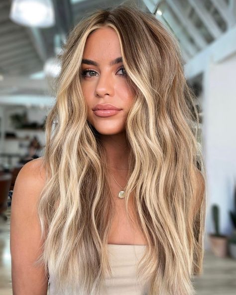 31 Spring Blonde 2024 - Top Coloring Ideas for an Updated Look Golden Blonde Dimensional Hair, Money Piece Balayage Blonde, Money Pieces Blonde, Money Piece Hair Blonde, Khole Kardashian, Spring Hair Color Trends, Sandy Blonde Hair, Fall Blonde Hair, Summer Blonde Hair