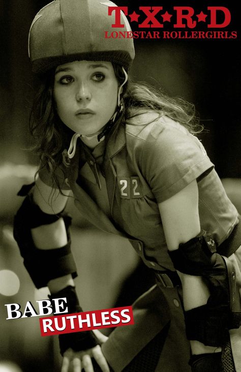 Ellen Page as Babe Ruthless Whip It Movie, Elliott Page, Elliot Page, Ellen Page, Rose Mcgowan, It Movie, Whip It, Roller Derby, Roller Skate