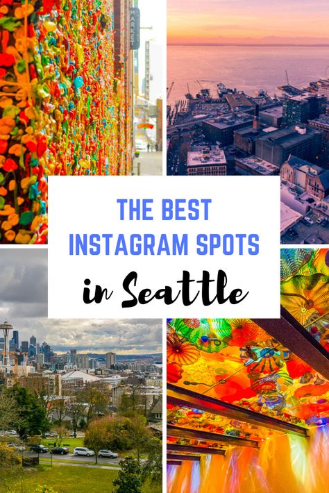 There are some amazing Seattle photography spots to check out when you're in the city. These are some of the best Instagram spots in Seattle. #seattle #pnw #instagram Seattle Photography Locations, Seattle Instagram Spots, Seattle Instagram, Seattle Pictures, Best Places To Take Pictures, Seattle Travel Guide, Washington Trip, Places To Take Pictures, Seattle Vacation