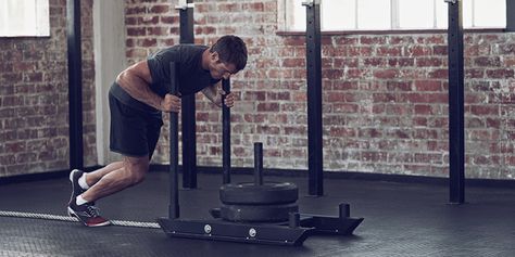 Ditch the treadmill and enter the world of the metabolic finisher. It’s time to end your workouts like a boss and crank your metabolism into overdrive at the same time! Sled Workout, Mass Workout, Best Artificial Grass, Tactical Fitness, Shredded Body, Indoor Gym, Compound Exercises, Squat Workout, 10 Minute Workout