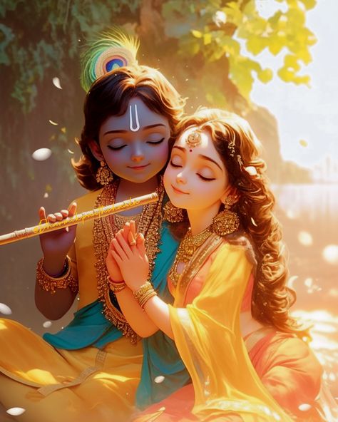 Radhe Radhe🦚🦚 #radhe #radhekrishna #krishna #kanha #dharmikpaathshaala #toononions Radha Krishna Art Beautiful, Baby Radha Krishna Images, Aesthetic Profile Picture Cartoon Soft, Sita Ram, Radha Painting, Little Krishna, Lord Krishna Wallpapers, Krishna Radha Painting, Radha Krishna Images